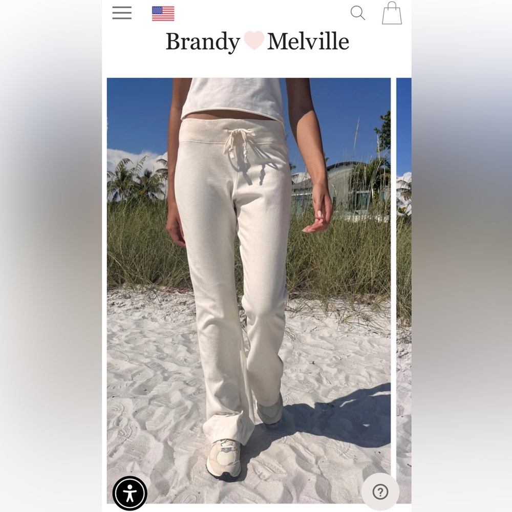 Brandy Melville light flare sweats